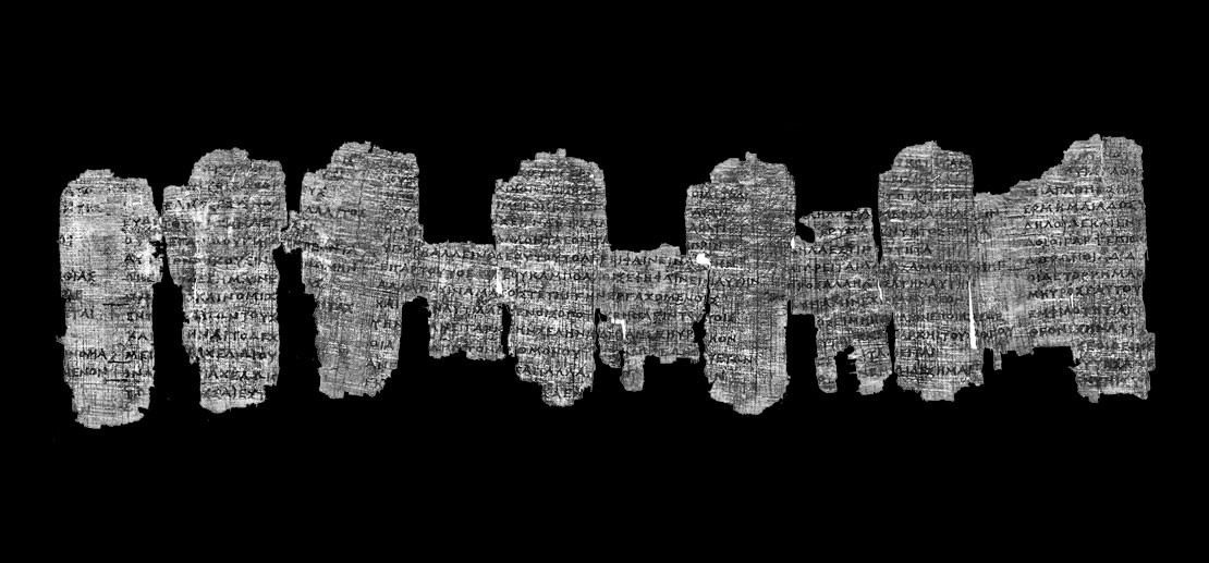 The Derveni Papyrus, Thessaloniki, Archaeological Museum. Source: amth.gr