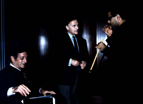 Alain Daniélou with Yehudi Menuhin in Berlin, 1967.