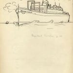 31/103 - Drawings from the tour round the world in 1936