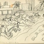 35/103 - Drawings from the tour round the world in 1936