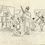59/103 - Drawings from the tour round the world in 1936