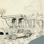 77/103 - Drawings from the tour round the world in 1936