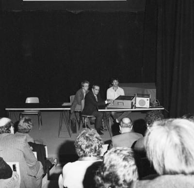 6/6 - Présentation du S52 en novembre 1980 lors du festival Sigma, à Bordeaux. En présence d'Alain Daniélou, André Kudelski et Claude Cellier.